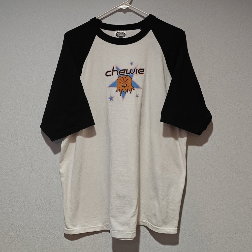 1997 Chewie Chewbacca Vintage Shirt Mens XL 100% Cotton Star Wars 90s